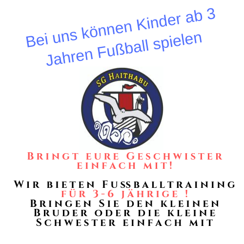 SG Haithabu Fussballtraining ab 3 Jahre